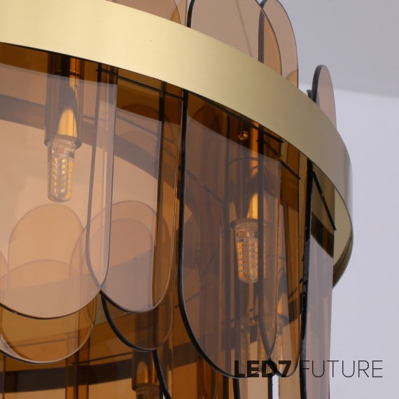 Loft Industry Modern - Leaf Circle PV Chandelier